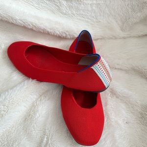 Rothy’s Cardinal Red Squared Toe